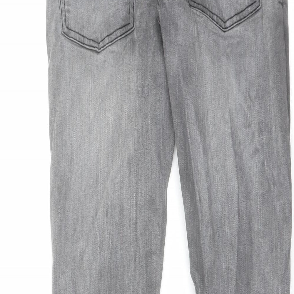 NEXT Boys Grey Cotton Skinny Jeans Size 10 Years Regular Button