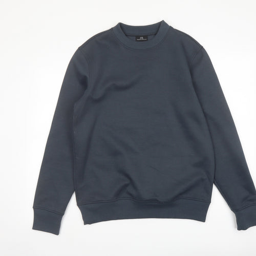 River Island Mens Grey Polyester Pullover Sweatshirt Size M