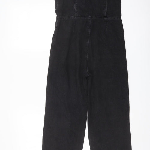NEXT Girls Grey Cotton Jumpsuit One-Piece Size 10 Years Button