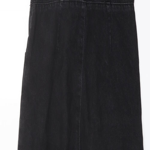 NEXT Girls Grey Cotton Jumpsuit One-Piece Size 10 Years Button