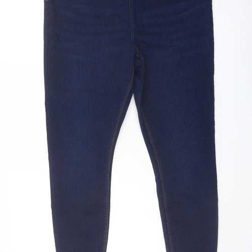 Papaya Womens Blue Cotton Jegging Jeans Size 16 L27 in Regular