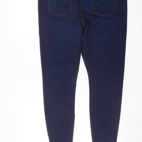 Papaya Womens Blue Cotton Jegging Jeans Size 16 L27 in Regular