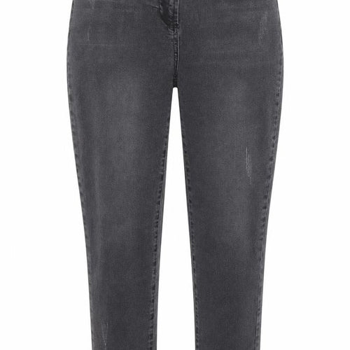 George Womens Grey Cotton Tapered Jeans Size 12 L28 in Regular Button