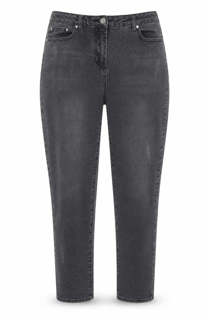 George Womens Grey Cotton Tapered Jeans Size 12 L28 in Regular Button