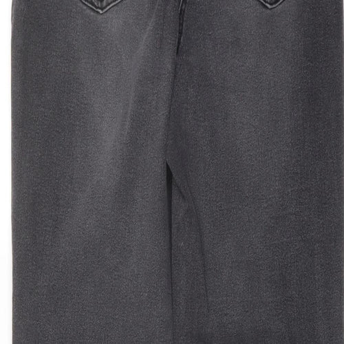 George Womens Grey Cotton Tapered Jeans Size 12 L28 in Regular Button