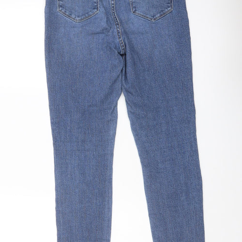 George Womens Blue Cotton Skinny Jeans Size 10 L28 in Regular Button
