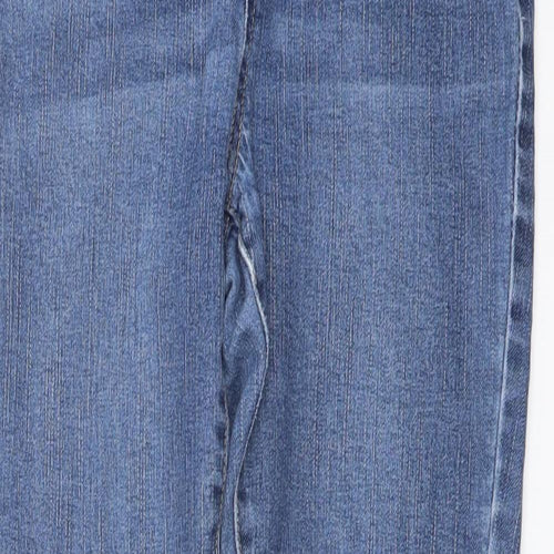 George Womens Blue Cotton Skinny Jeans Size 10 L28 in Regular Button