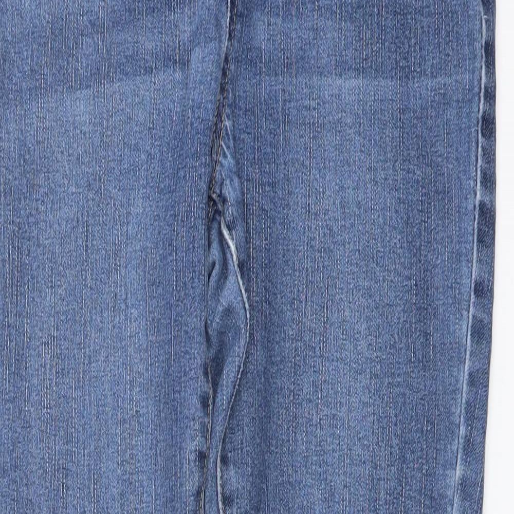 George Womens Blue Cotton Skinny Jeans Size 10 L28 in Regular Button