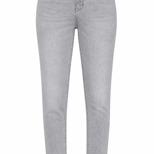 Denim & Co. Womens Grey Cotton Skinny Jeans Size 6 L27 in Regular Button