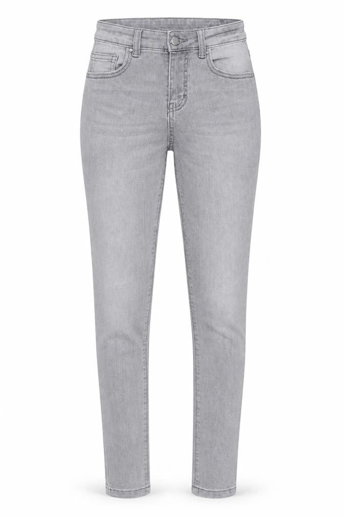 Denim & Co. Womens Grey Cotton Skinny Jeans Size 6 L27 in Regular Button