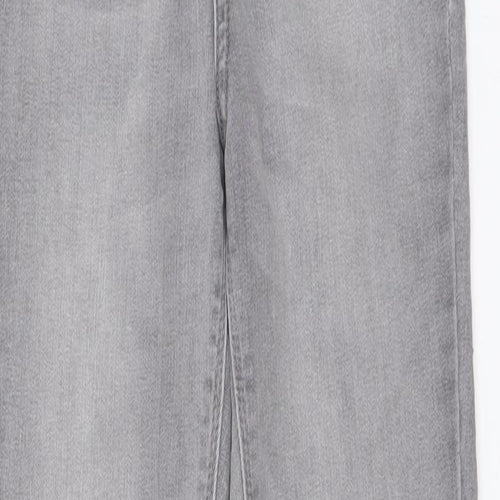 Denim & Co. Womens Grey Cotton Skinny Jeans Size 6 L27 in Regular Button