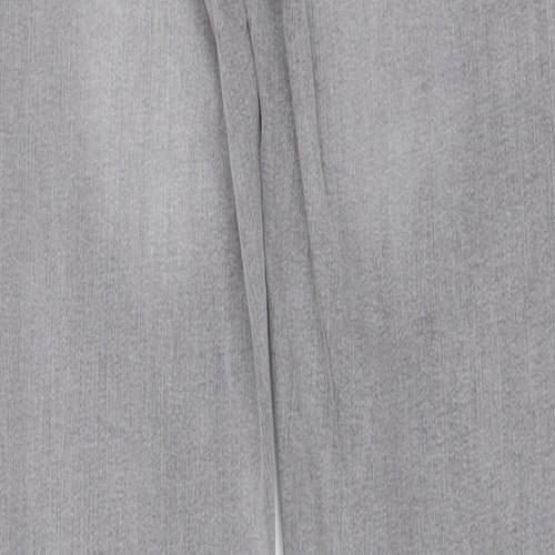 Denim & Co. Womens Grey Cotton Skinny Jeans Size 6 L27 in Regular Button