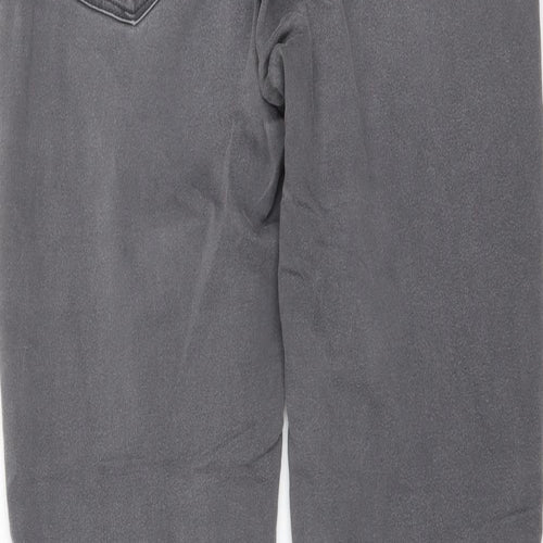 Mango Womens Grey Cotton Skinny Jeans Size 12 L31 in Regular Button