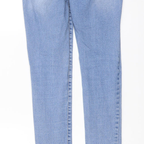 D. Jeans Womens Blue Cotton Skinny Jeans Size 6 L26 in Regular Button