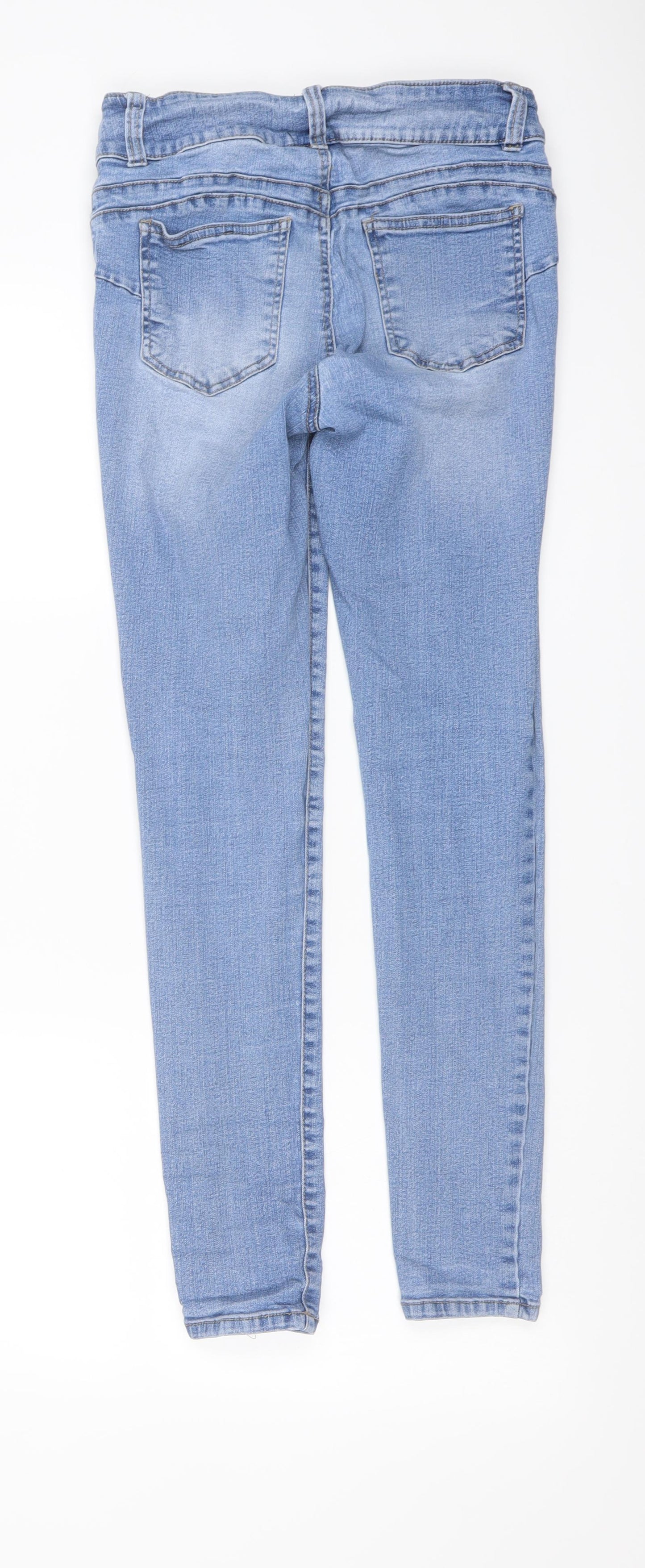 D. Jeans Womens Blue Cotton Skinny Jeans Size 6 L26 in Regular Button