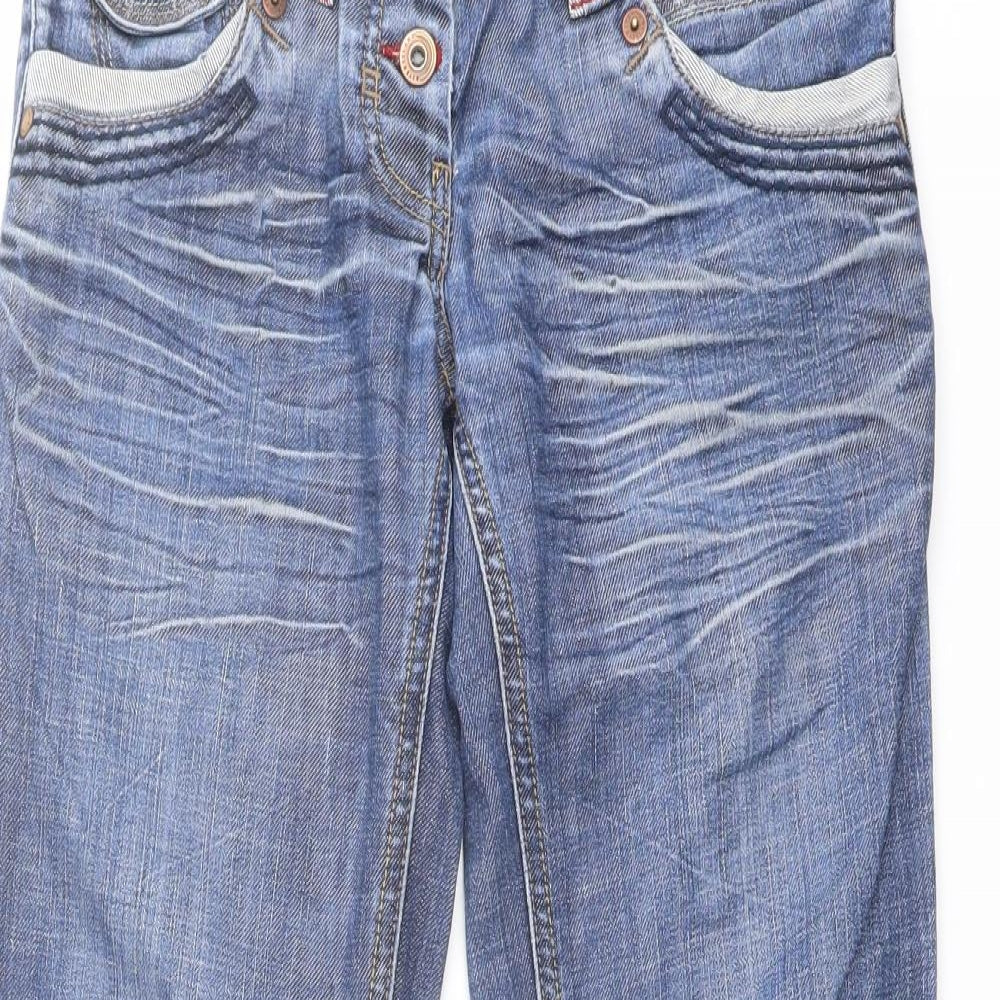 River Island Womens Blue Cotton Bootcut Jeans Size 6 L29 in Regular Button
