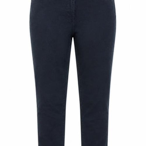 Denim & Co. Womens Blue Cotton Skinny Jeans Size 14 L26 in Regular Button