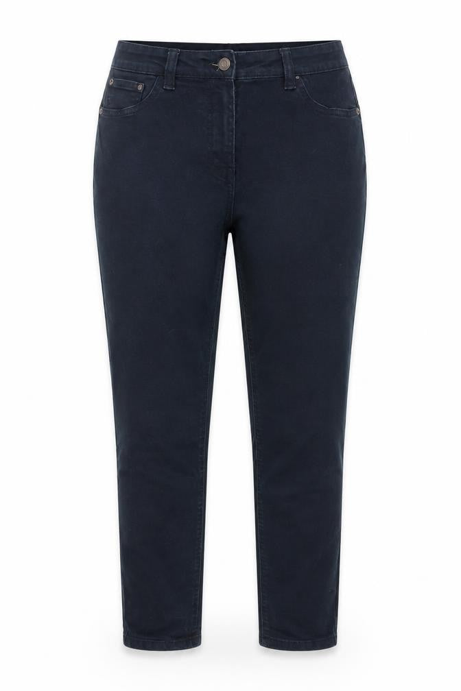 Denim & Co. Womens Blue Cotton Skinny Jeans Size 14 L26 in Regular Button