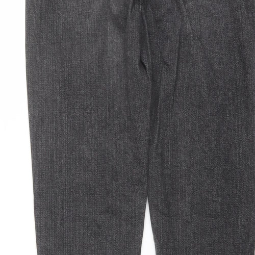 ERSDGG Womens Grey Cotton Skinny Jeans Size 28 in L27 in Regular Button