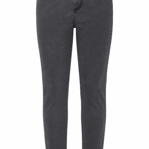 Denim & Co. Womens Grey Cotton Skinny Jeans Size 10 L29 in Regular Button