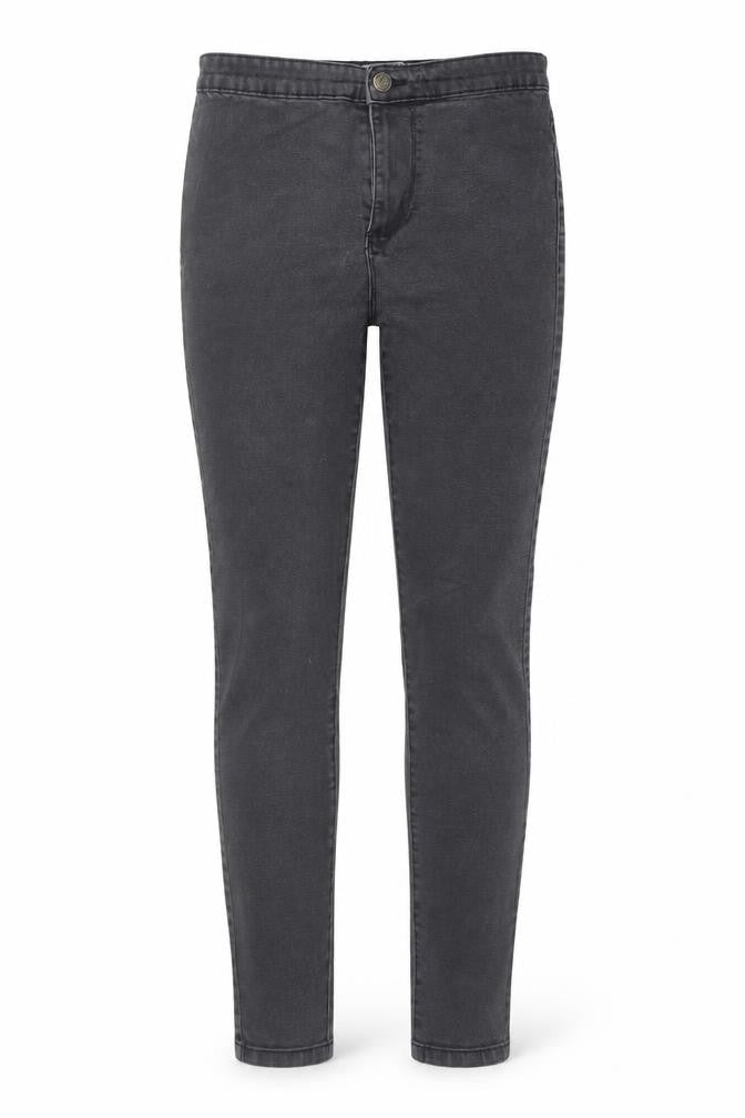 Denim & Co. Womens Grey Cotton Skinny Jeans Size 10 L29 in Regular Button