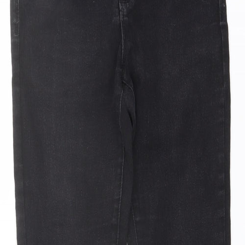 Denim & Co. Womens Black Cotton Skinny Jeans Size 10 L27 in Regular Button