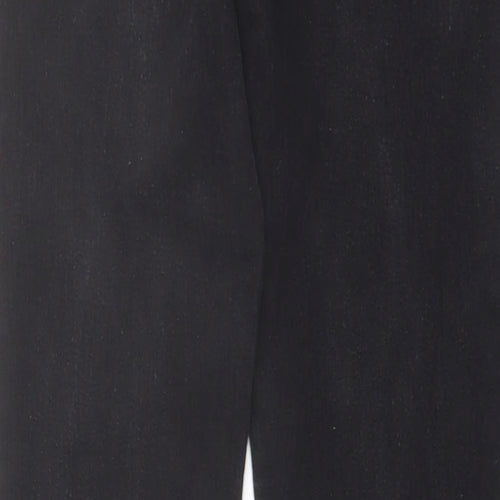 Denim & Co. Womens Black Cotton Skinny Jeans Size 10 L27 in Regular Button