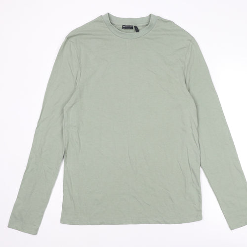 ASOS Mens Green Cotton T-Shirt Size S Round Neck