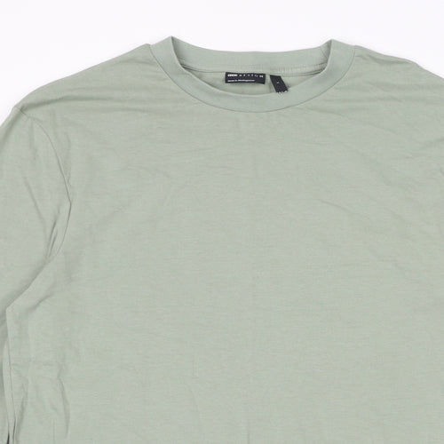 ASOS Mens Green Cotton T-Shirt Size S Round Neck