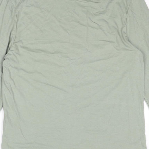 ASOS Mens Green Cotton T-Shirt Size S Round Neck
