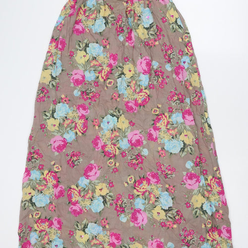 NEXT Womens Multicoloured Floral Cotton A-Line Size 10 Off the Shoulder Pullover