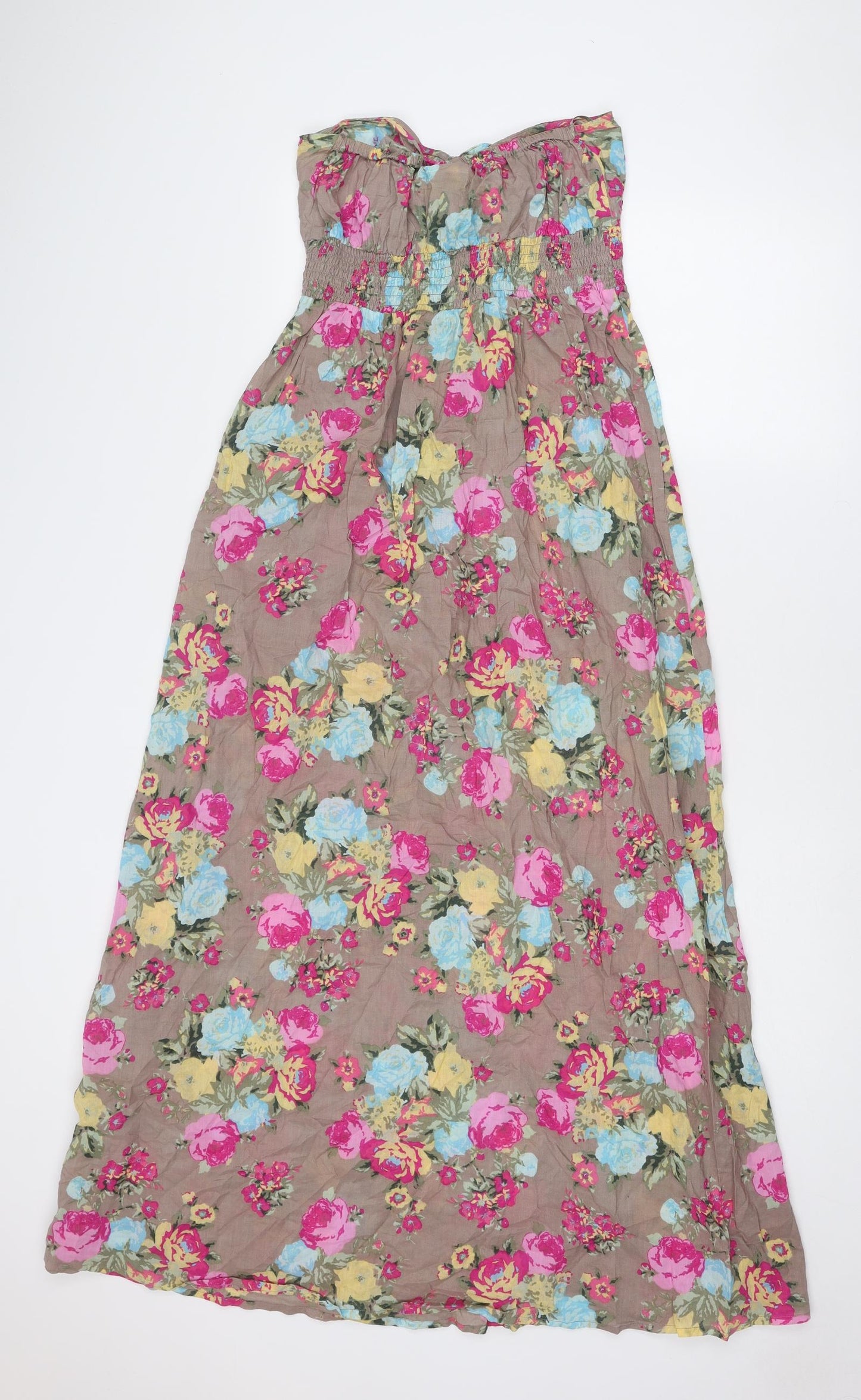 NEXT Womens Multicoloured Floral Cotton A-Line Size 10 Off the Shoulder Pullover