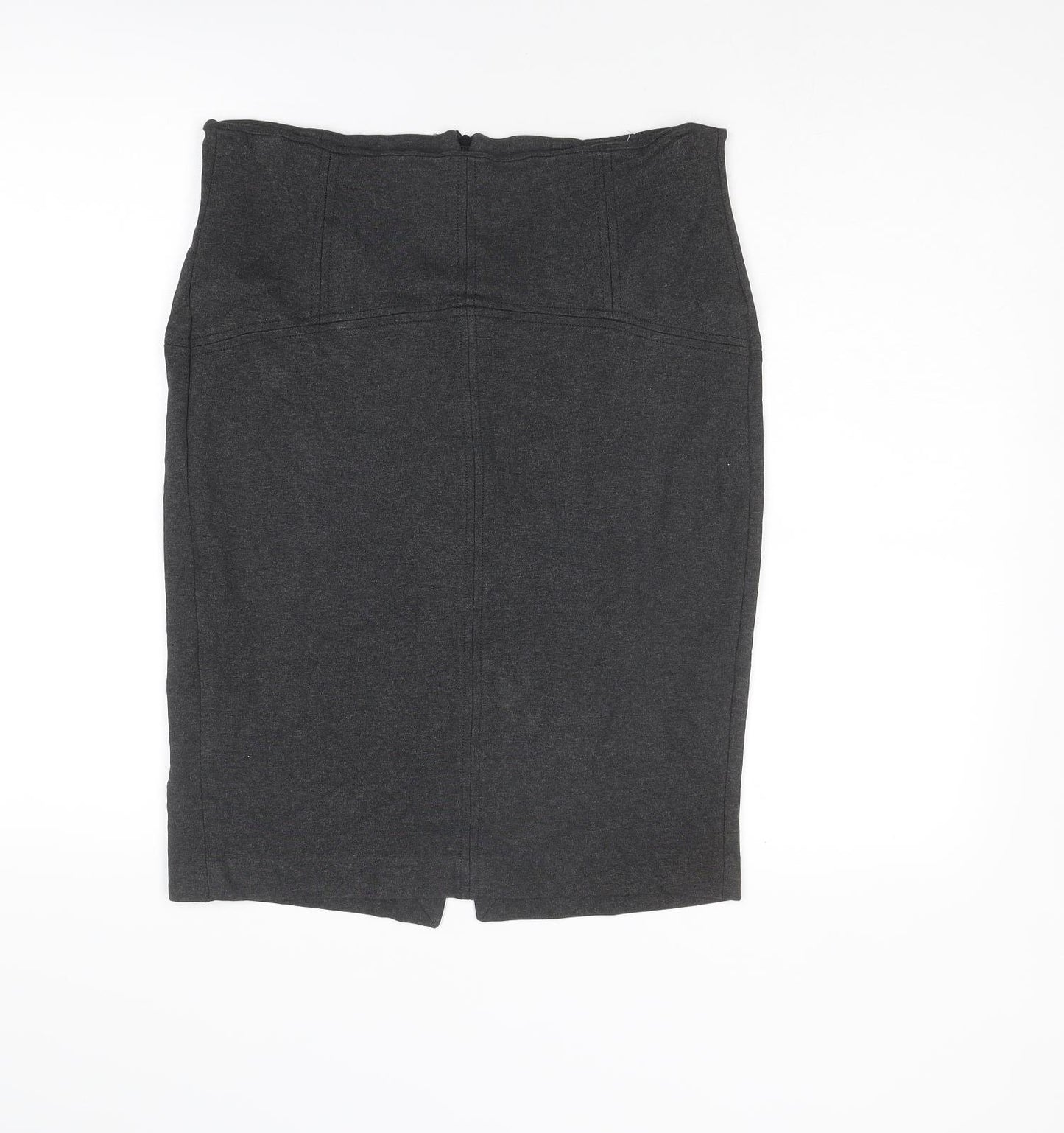 Zara Womens Grey Polyester Straight & Pencil Skirt Size XL
