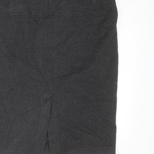 Zara Womens Grey Polyester Straight & Pencil Skirt Size XL