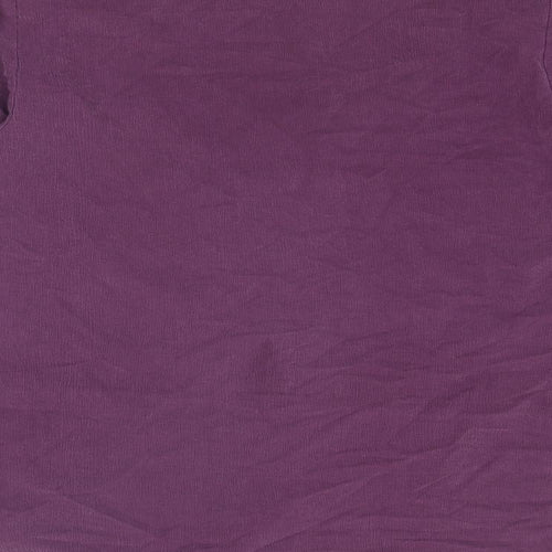 Holmewood Womens Purple Polyamide Basic Button-Up Size 16 Collared