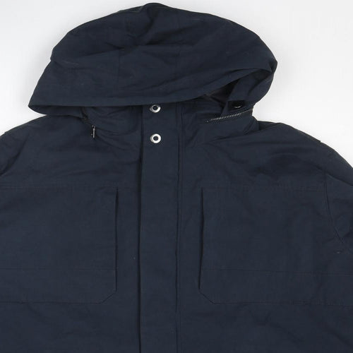 Marks and Spencer Mens Blue Jacket Size 3XL Zip