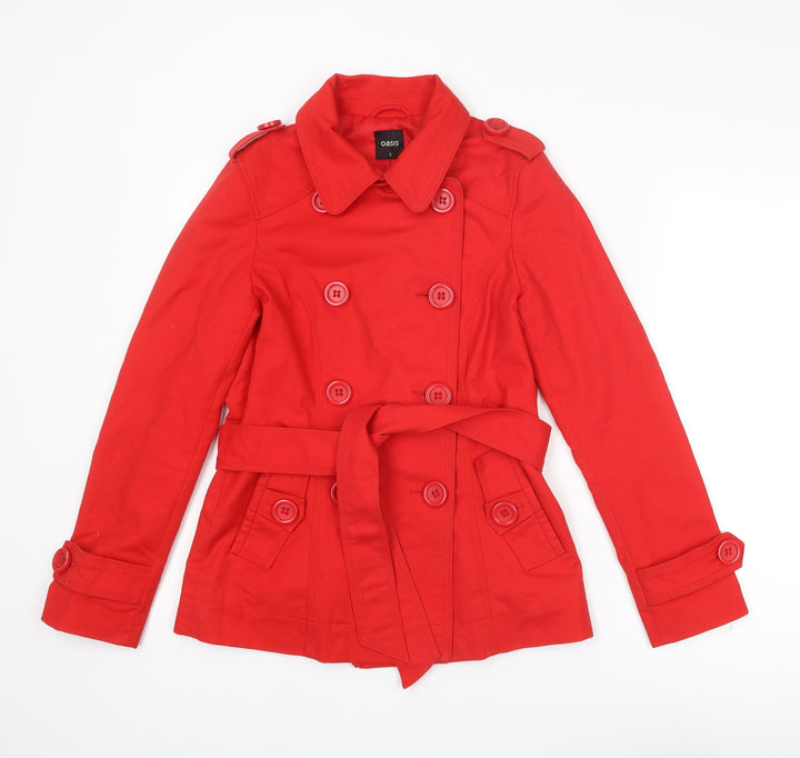 Oasis Womens Red Jacket Size S Button