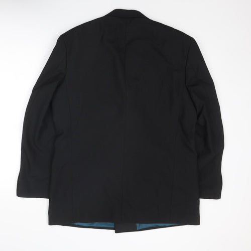 Marks and Spencer Mens Black Polyester Tuxedo Suit Jacket Size 42 Regular