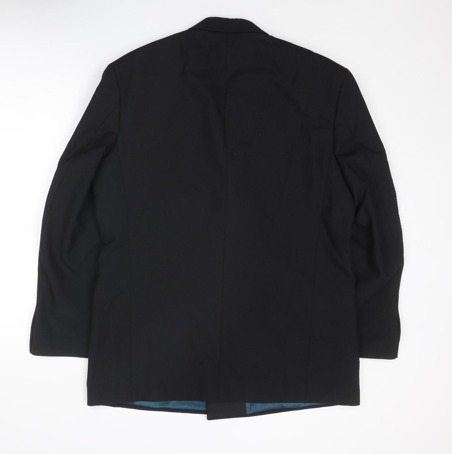 Marks and Spencer Mens Black Polyester Tuxedo Suit Jacket Size 42 Regular