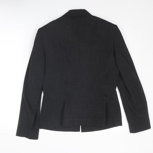 Principles Womens Grey Jacket Size 12 Zip