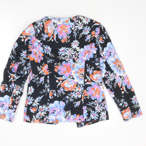 ASOS Womens Multicoloured Floral Jacket Blazer Size 10