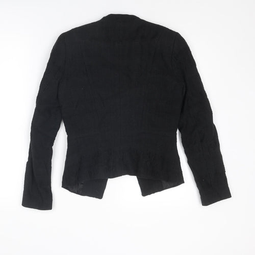 H&M Womens Black Jacket Blazer Size 6