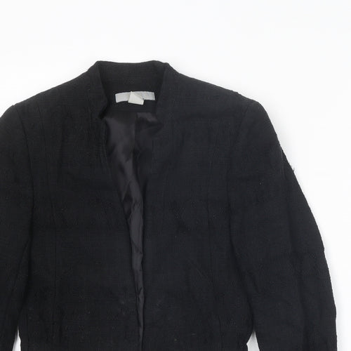 H&M Womens Black Jacket Blazer Size 6