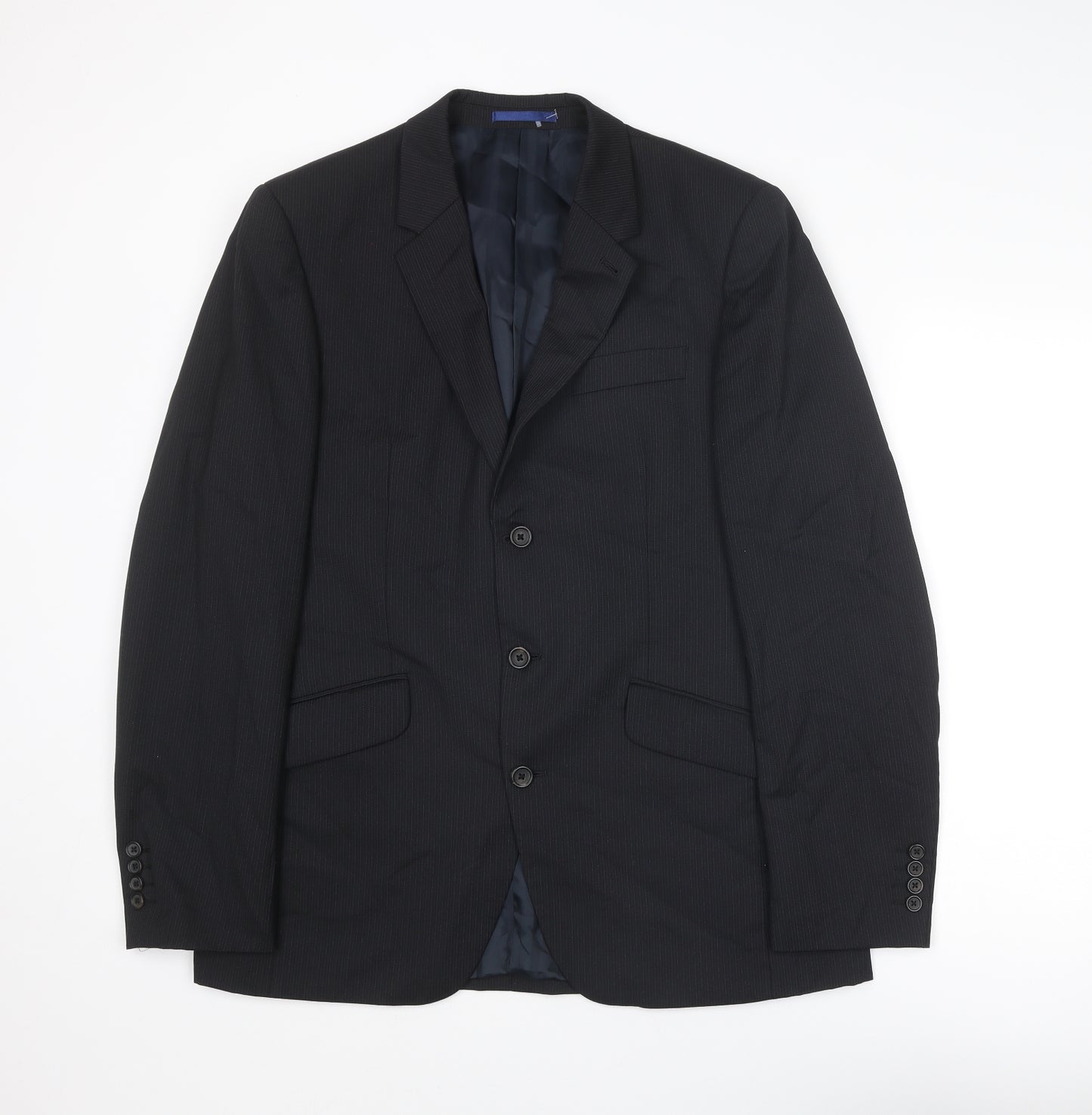 NEXT Mens Black Polyester Jacket Suit Jacket Size 40 Regular