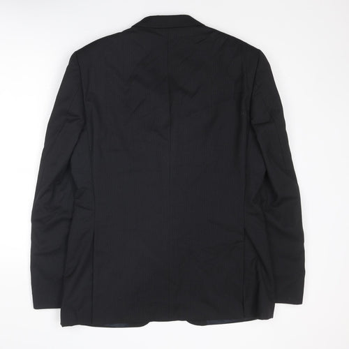 NEXT Mens Black Polyester Jacket Suit Jacket Size 40 Regular