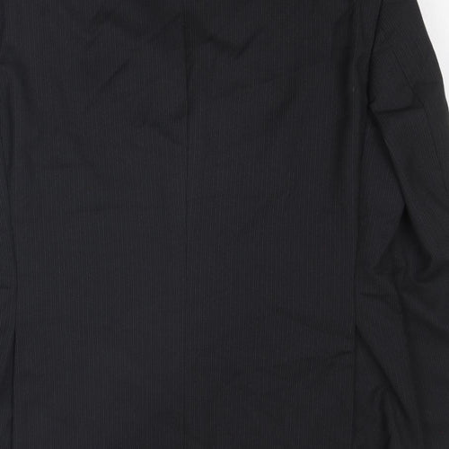 NEXT Mens Black Polyester Jacket Suit Jacket Size 40 Regular