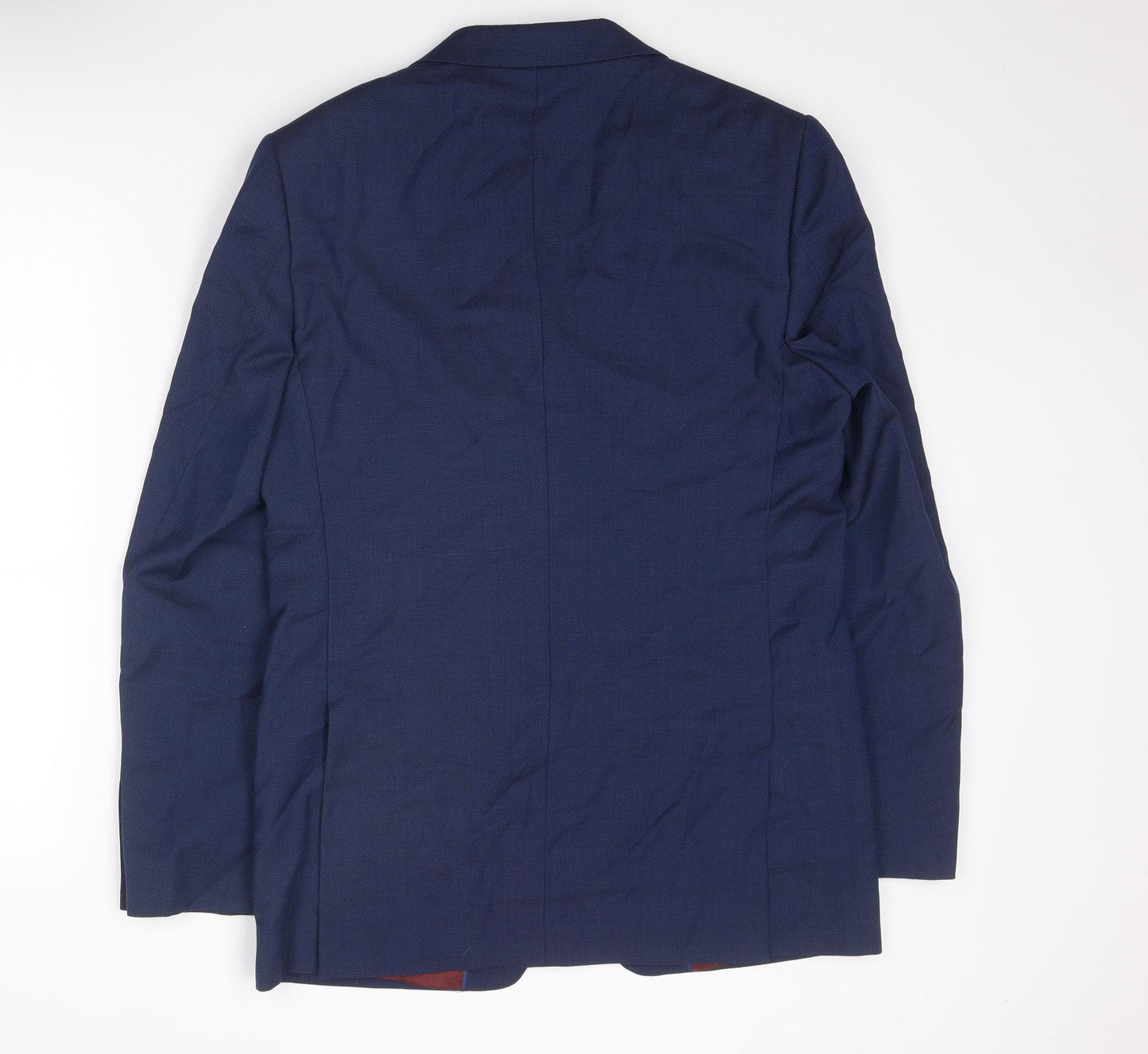 Marks and Spencer Mens Blue Wool Jacket Suit Jacket Size 40 Regular