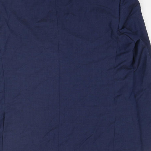 Marks and Spencer Mens Blue Wool Jacket Suit Jacket Size 40 Regular