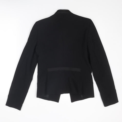 Mango Womens Black Jacket Blazer Size S Hook & Eye