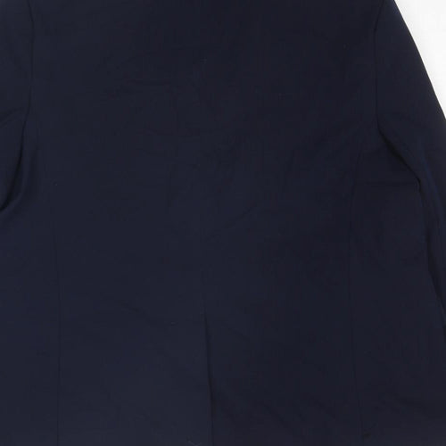 Marks and Spencer Womens Blue Polyester Jacket Suit Jacket Size 18